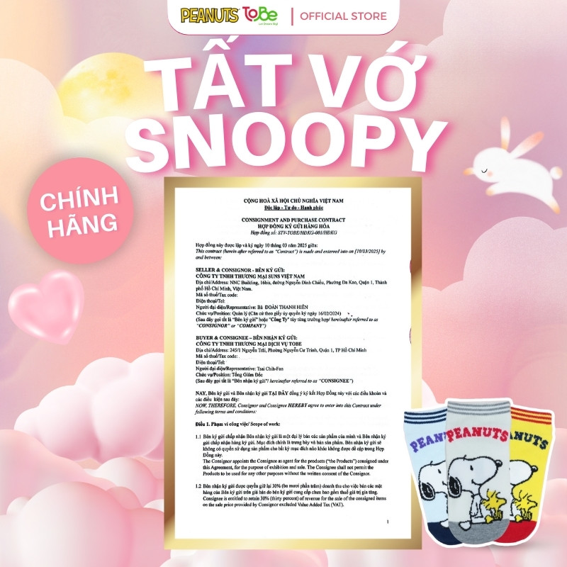tất vớ cổ snoopy đáng yêu