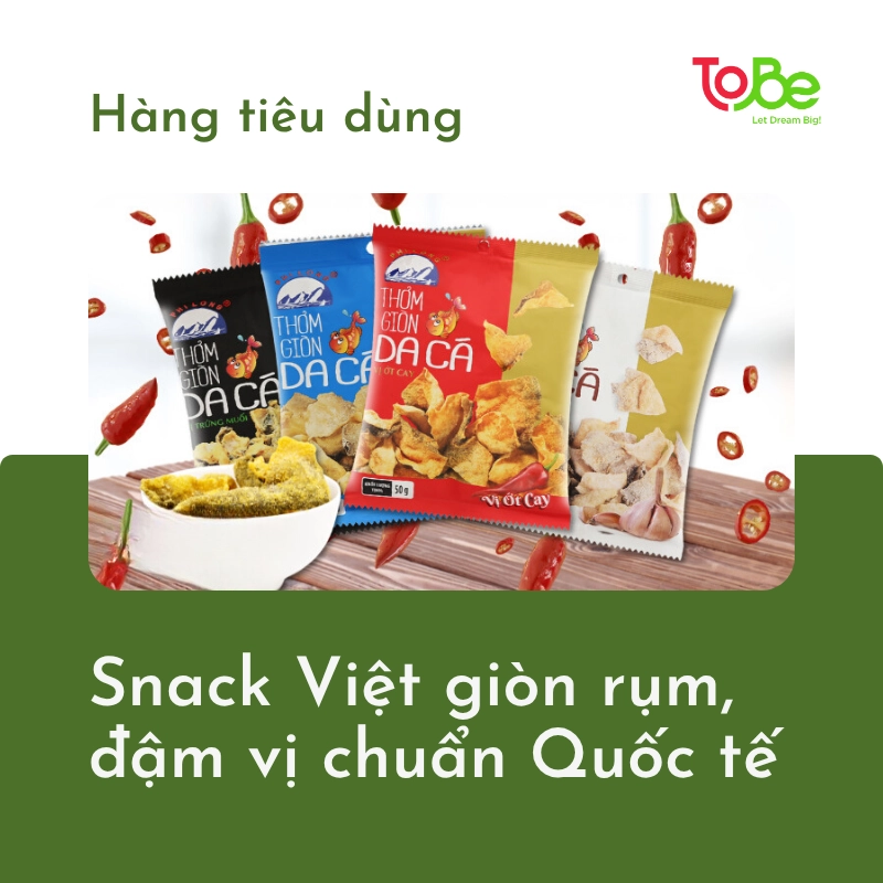 snack, bánh snack, snack da cá