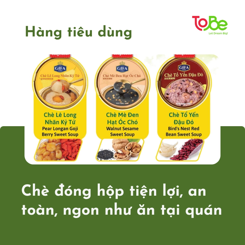 chè đóng hộp