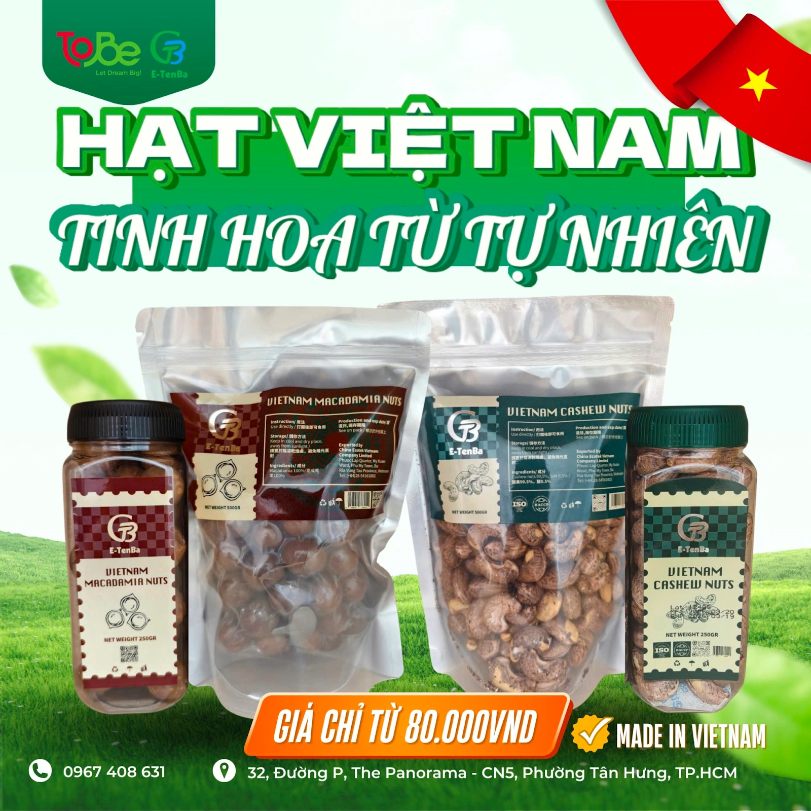 hạt dinh dưỡng, hạt thiên nhiên