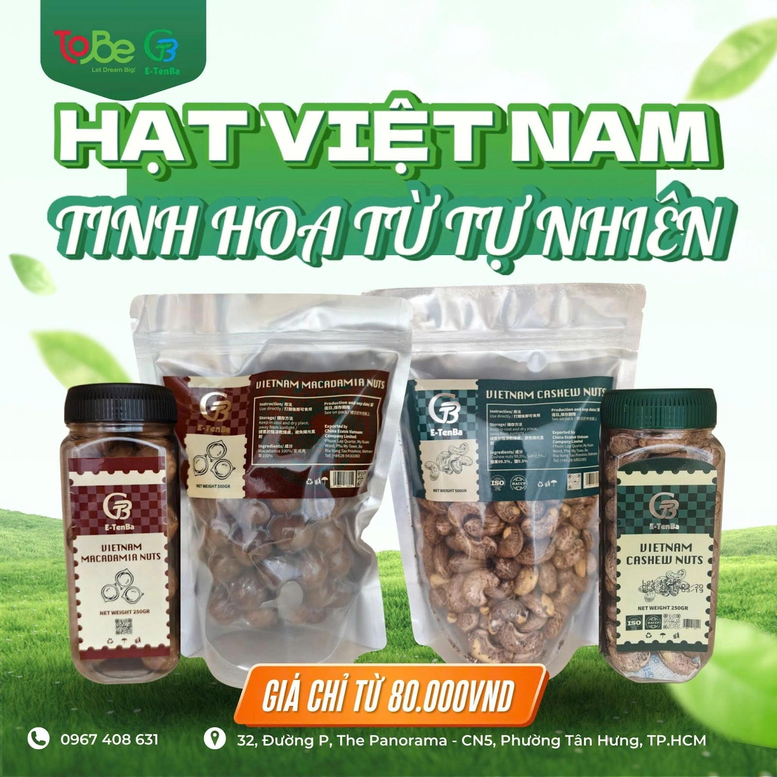 Hạt dinh dưỡng ăn liền tiện lợi, an toàn