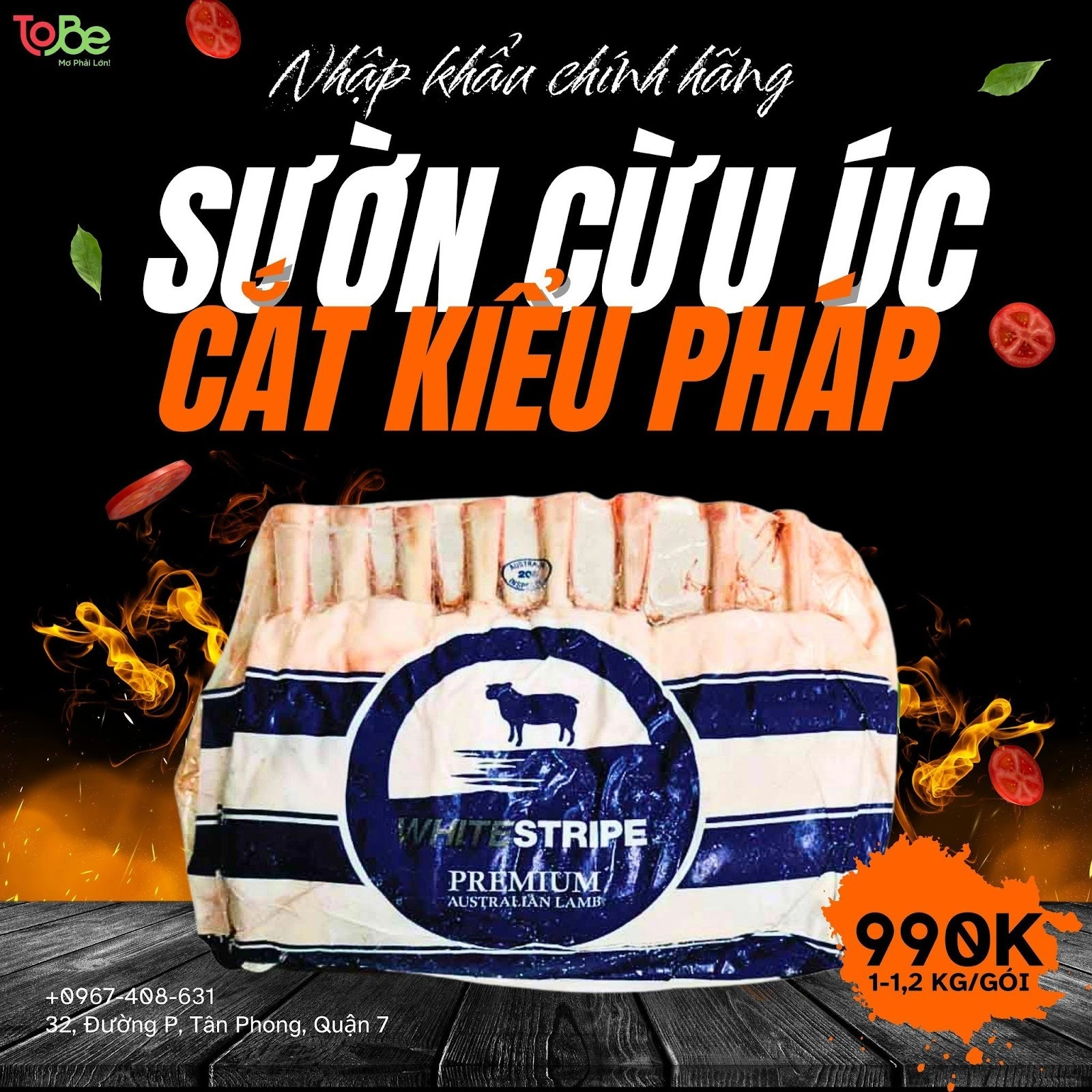 sườn cừu úc, sườn cừu, pjmeats