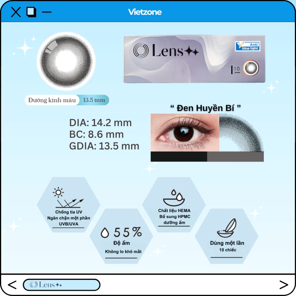 kính áp tròng, lens mắt