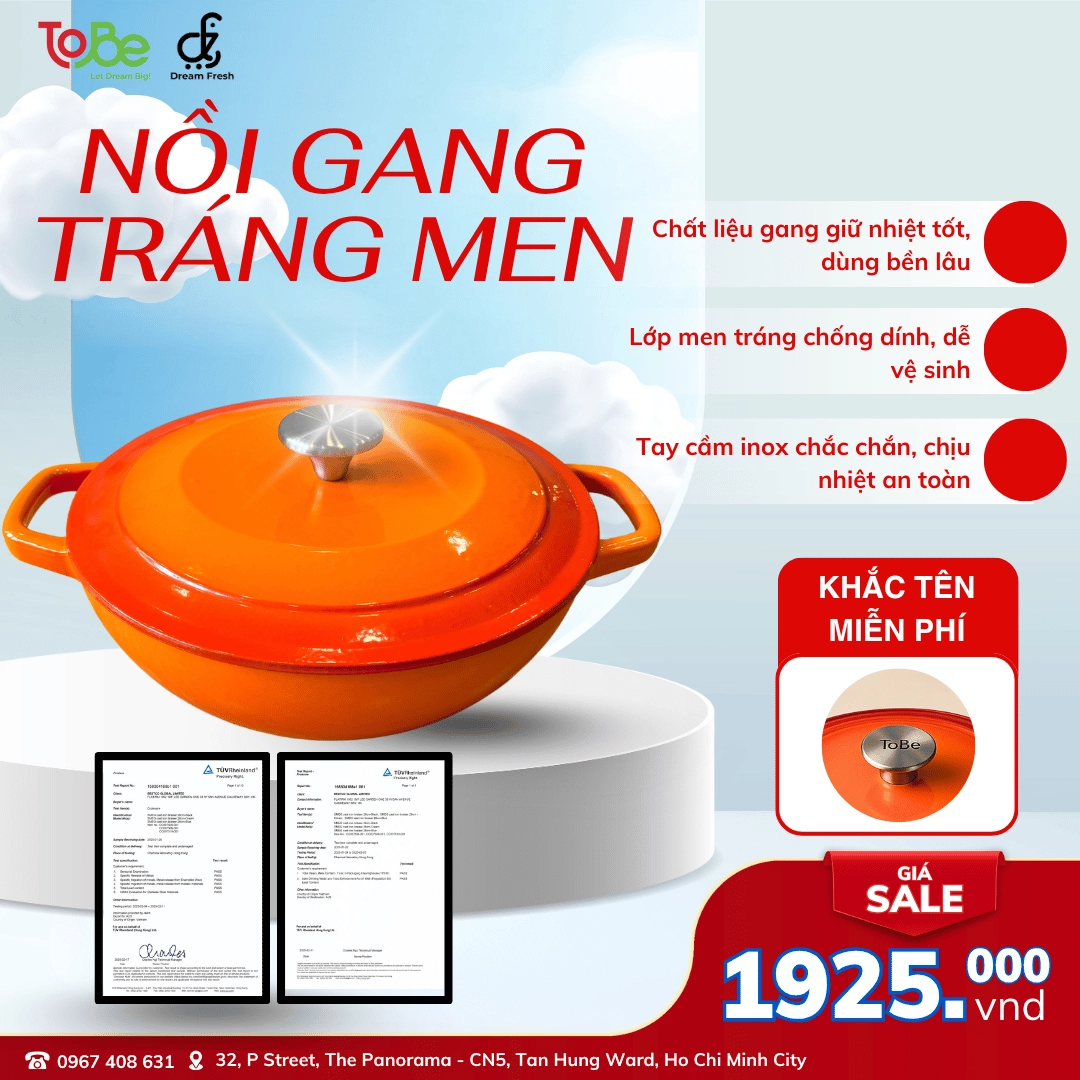 nồi gang, nồi đúc, nồi tráng men