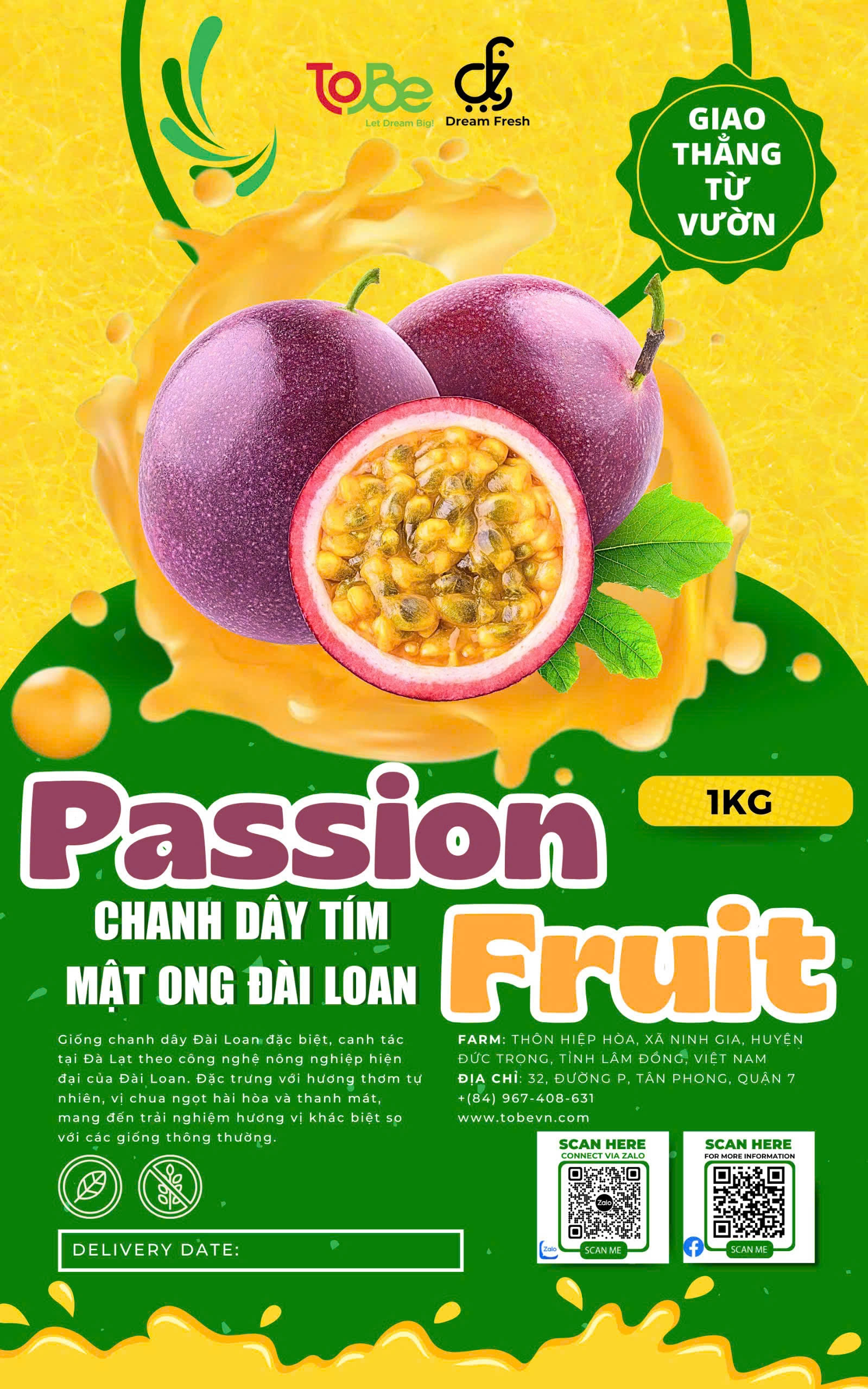 chanh dây, chanh dây tím, chanh dây mật ong, chanh dây đài loan