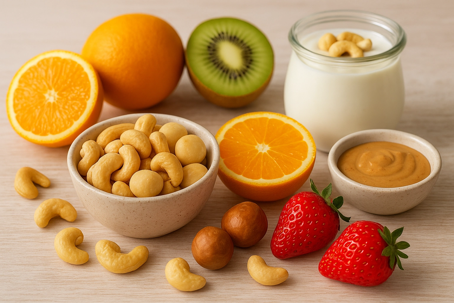 Kết hợp hạt dinh dưỡng khô với các chất béo "tốt" hoặc vitamin C có thể tăng hấp thụ chất khoáng cho cơ thể