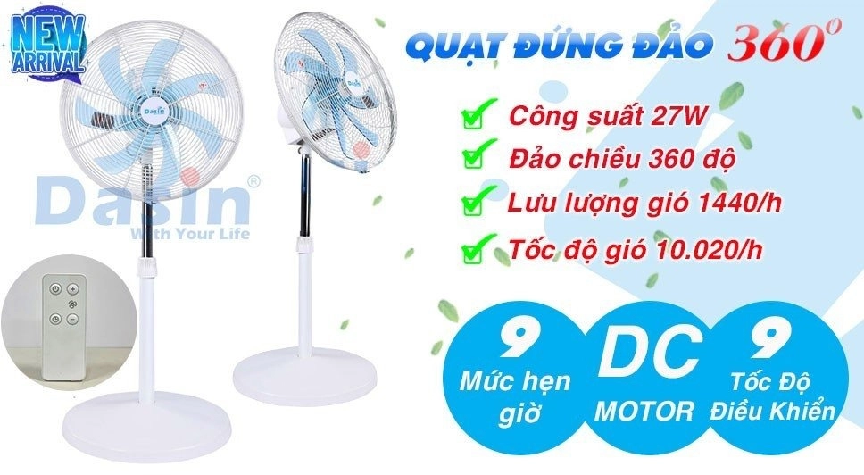 Quạt đứng đảo chiều DZS-1845