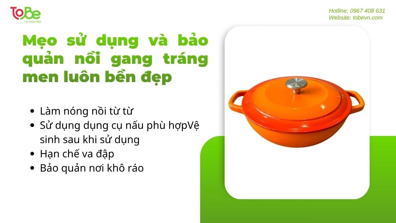 Mẹo giúp bạn bảo quản nồi gang được lâu dài hơn