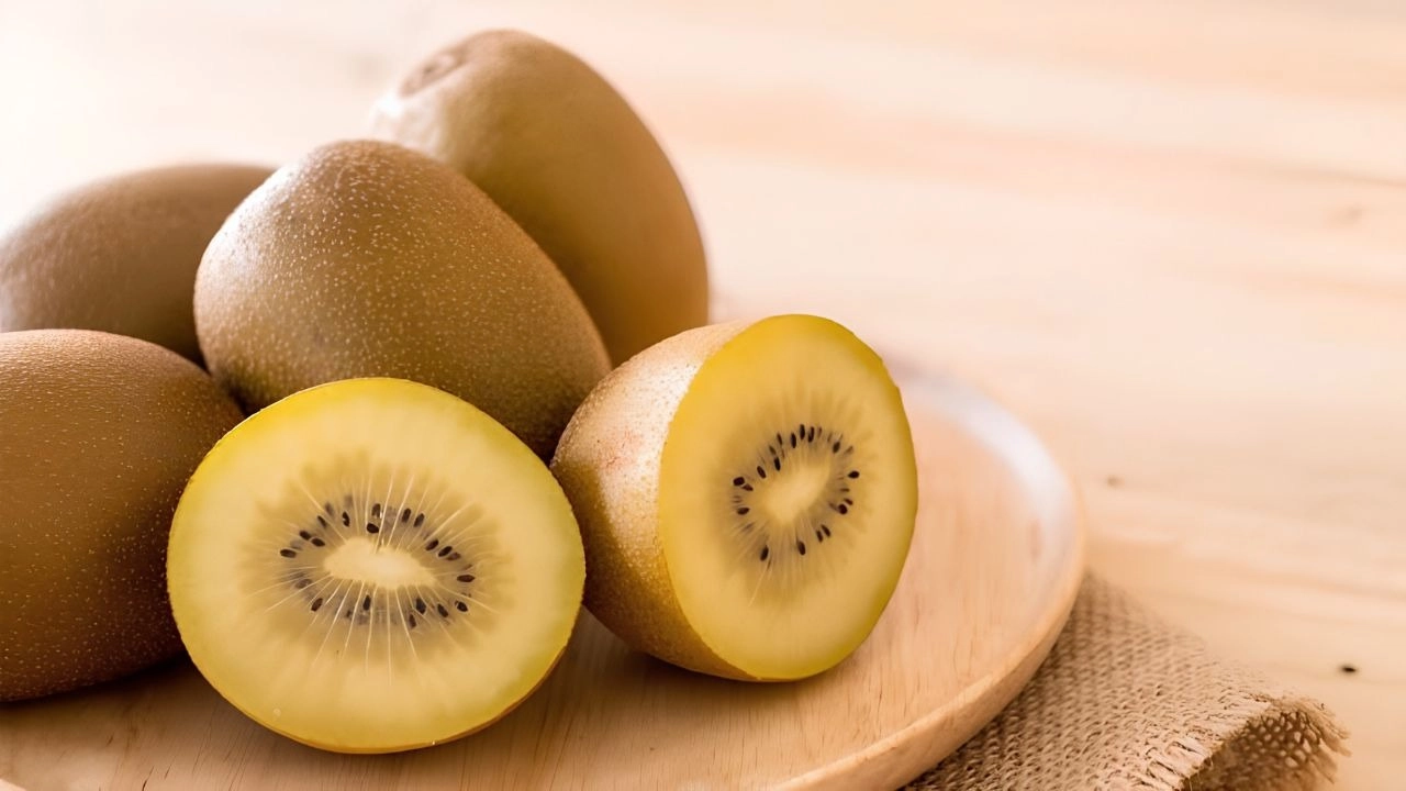 Trong 100g kiwi vàng chứa khoảng 161 mg Vitamin C