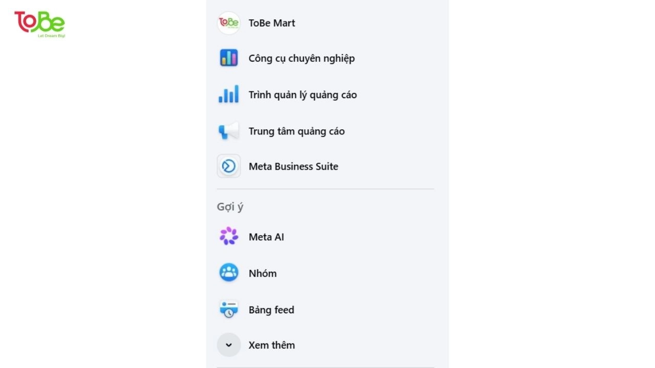 Vào Meta Business Suite trên Facebook để tím khung giờ vàng đăng bài Facebook