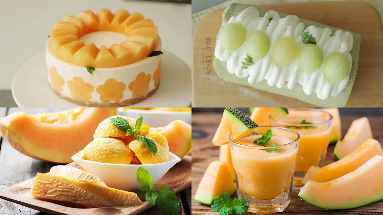 Chế biến món ăn đa dạng từ dưa lưới vàng vô cùng hấp dẫn