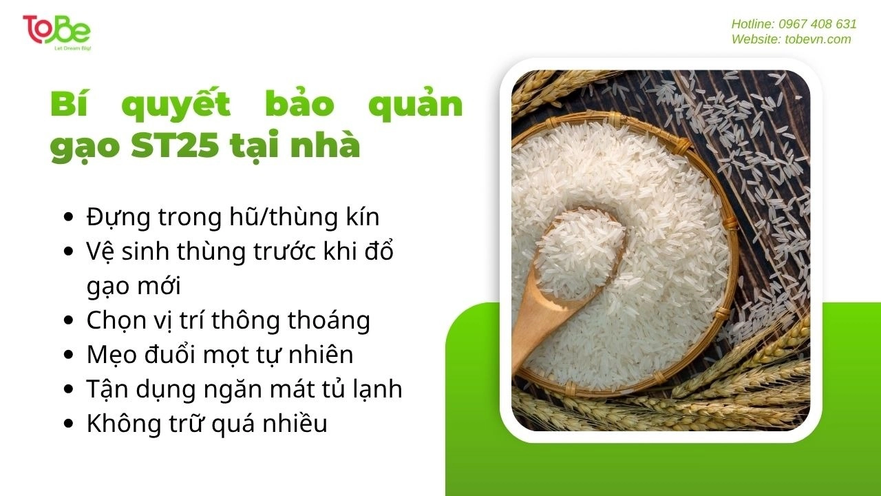 Mẹo giúp bạn bảo quản gạo được lâu hơn tại nhà