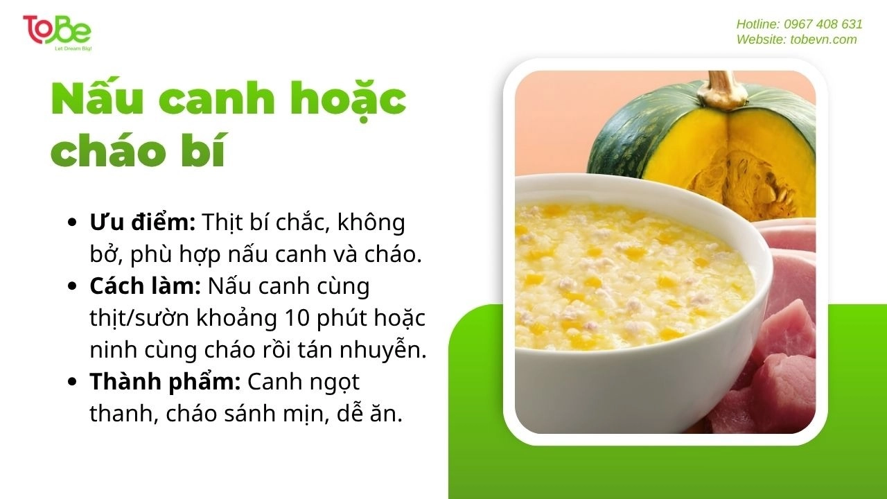 Nấu canh hoặc cháo giúp thanh mát và bổ dưỡng
