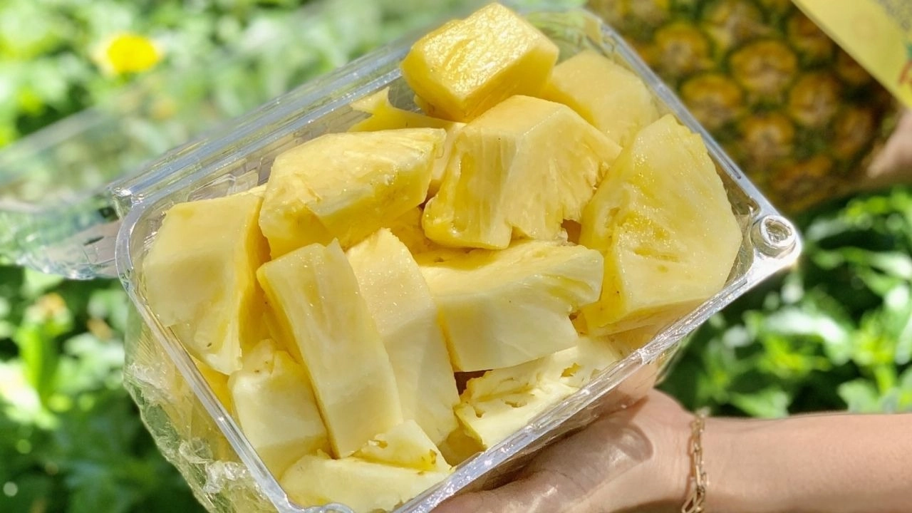 Dứa MD2 mọng nước, cung cấp chất xơ phù hợp ăn hằng ngày