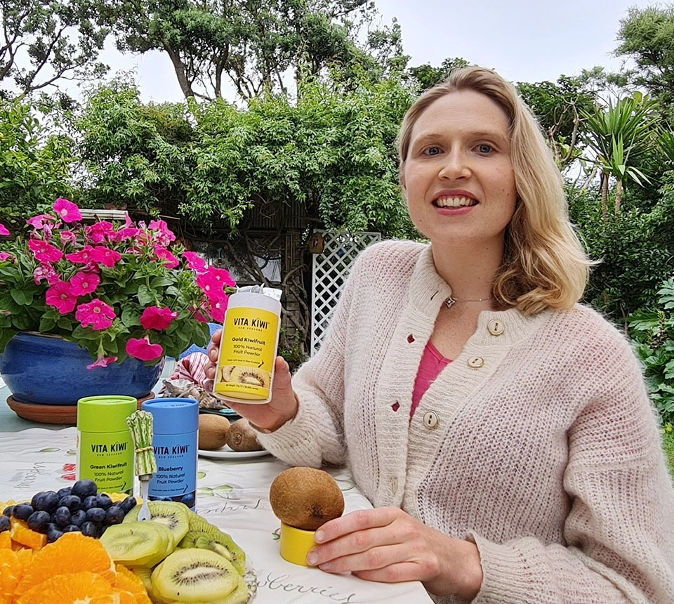 Emily Swan người sáng lập Vita Kiwi New Zealand
