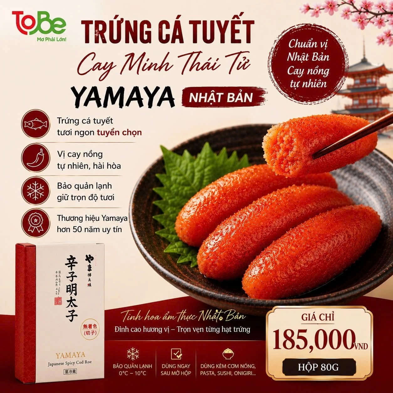 Trứng cá tuyết tại ToBe Mart