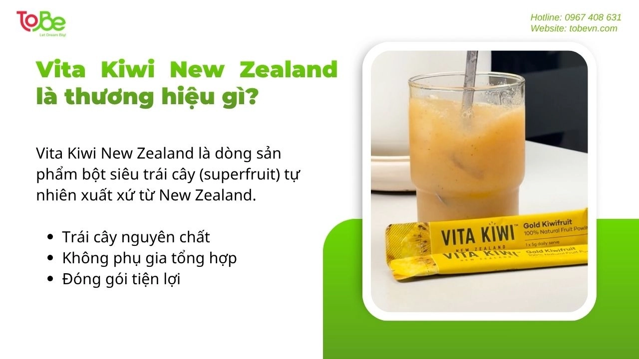 Vita Kiwi New Zealand là dòng sản phẩm bột siêu trái cây (superfruit)
