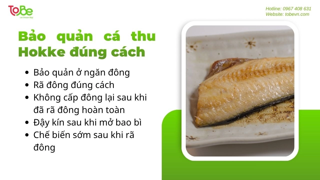 Bí quyết để bạn bảo quản cá Hokke đông lạnh đúng cách