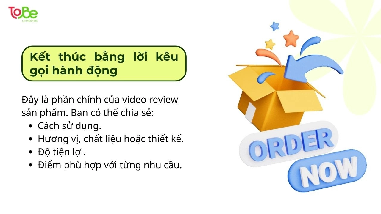Kết thúc bằng CTA phù hợp và rõ ràng