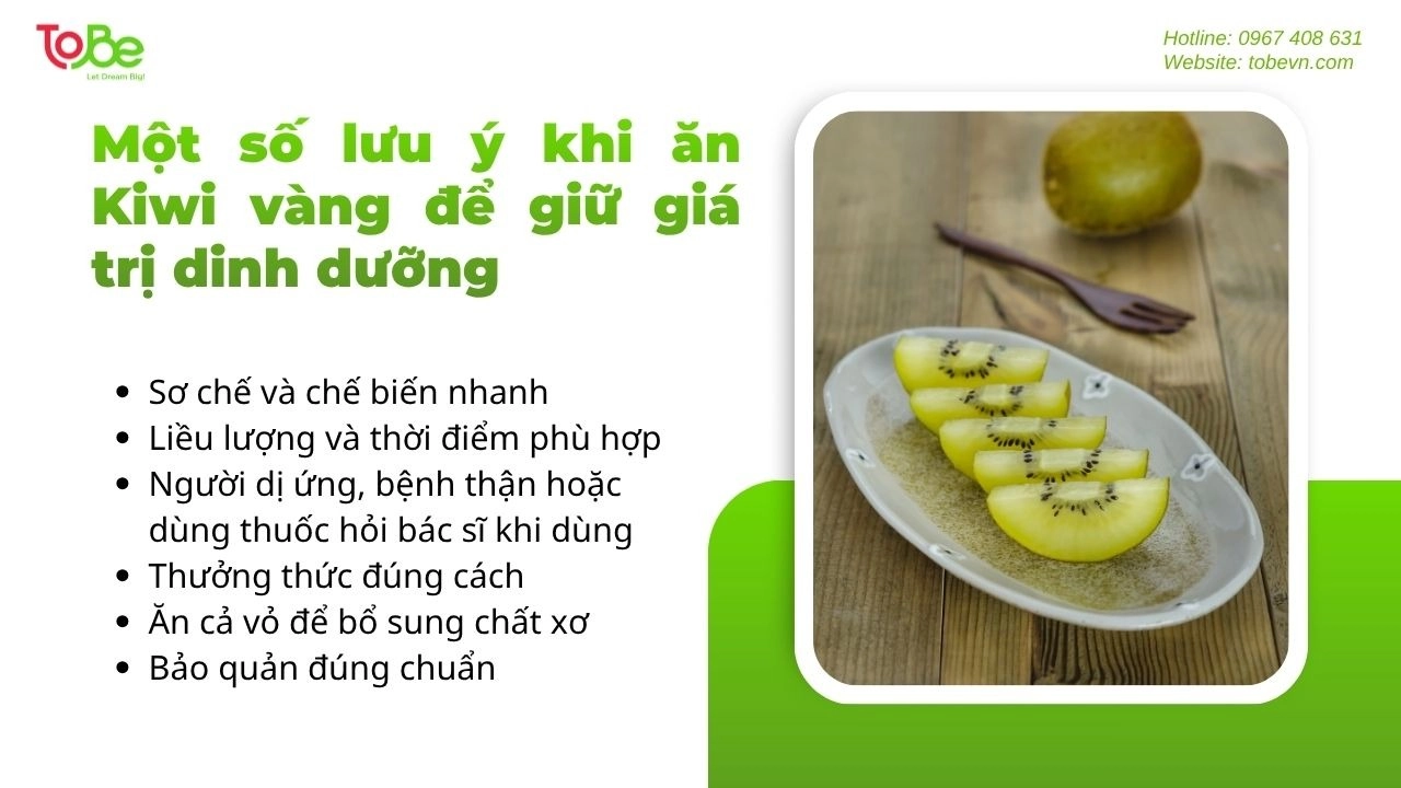 Ăn kiwi vàng đúng cách để giữ trọn dinh dưỡng và hương vị tươi ngon