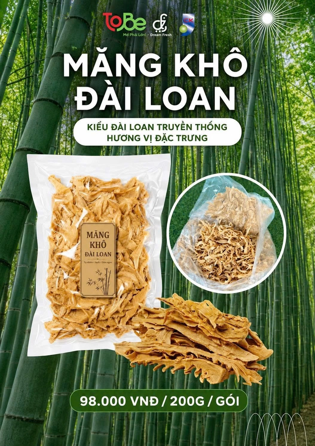 Măng khô Đài Loan phù hợp với những món như hầm