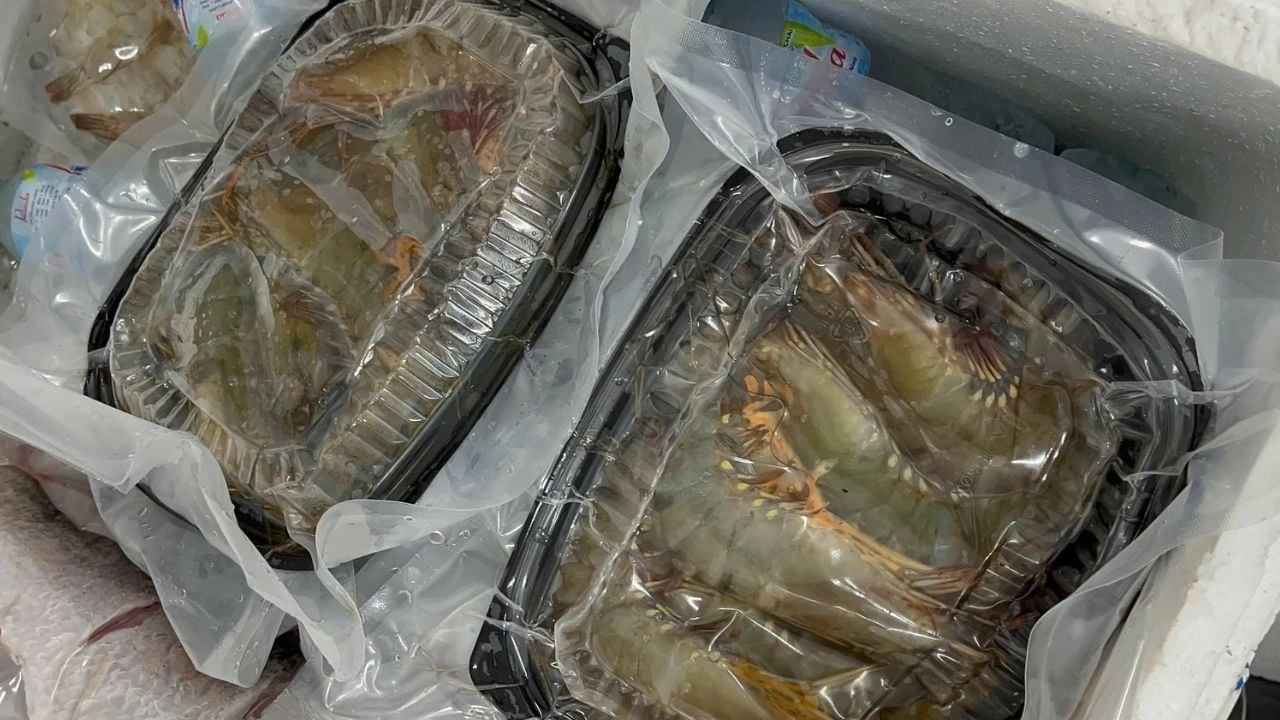 Kích thước tôm cỡ đại 10 - 15 con/kg