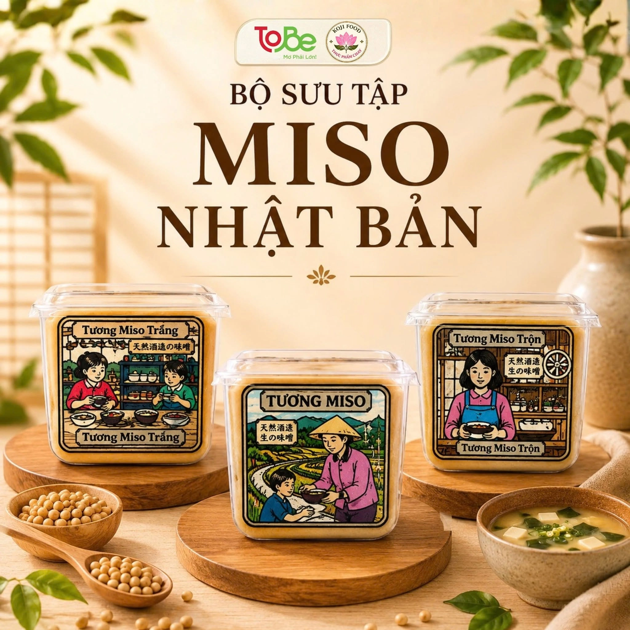 Bộ Miso Nhật Bản chuẩn vị tại ToBe Mart