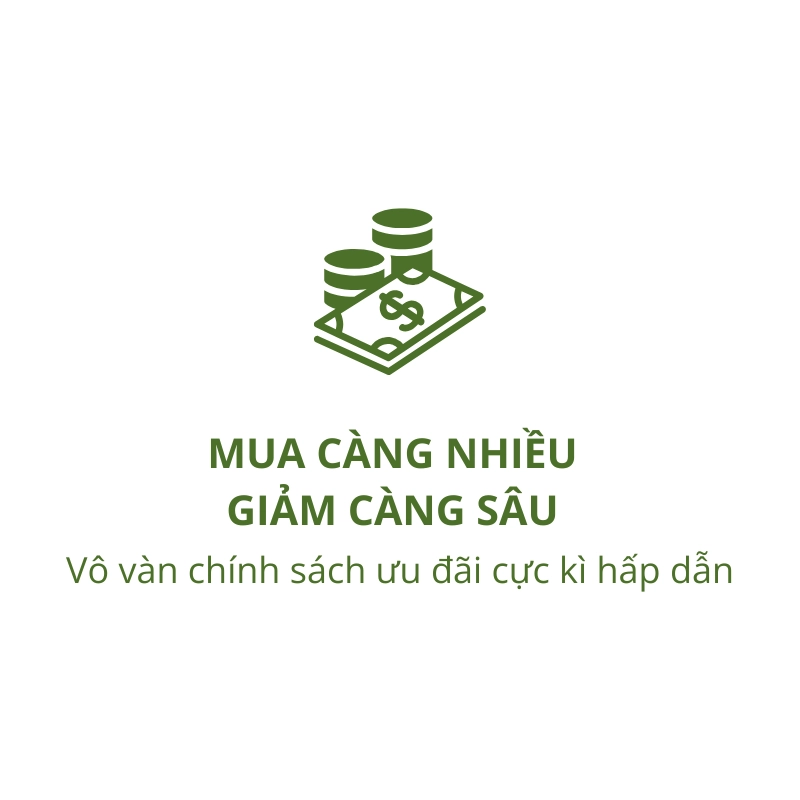 giảm giá, ưu đãi, mua hàng số lượng lớn, giá sỉ, mua sỉ, chính sách chiết khấu